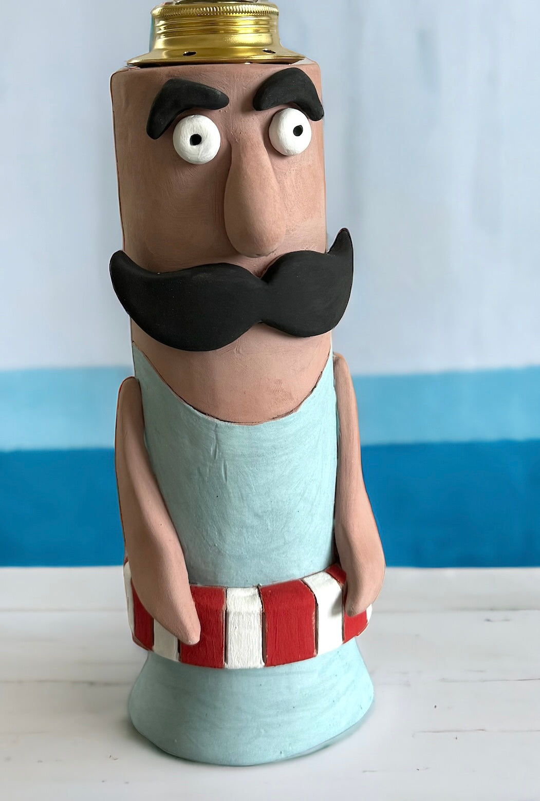 Lampada nuotatore in ceramica