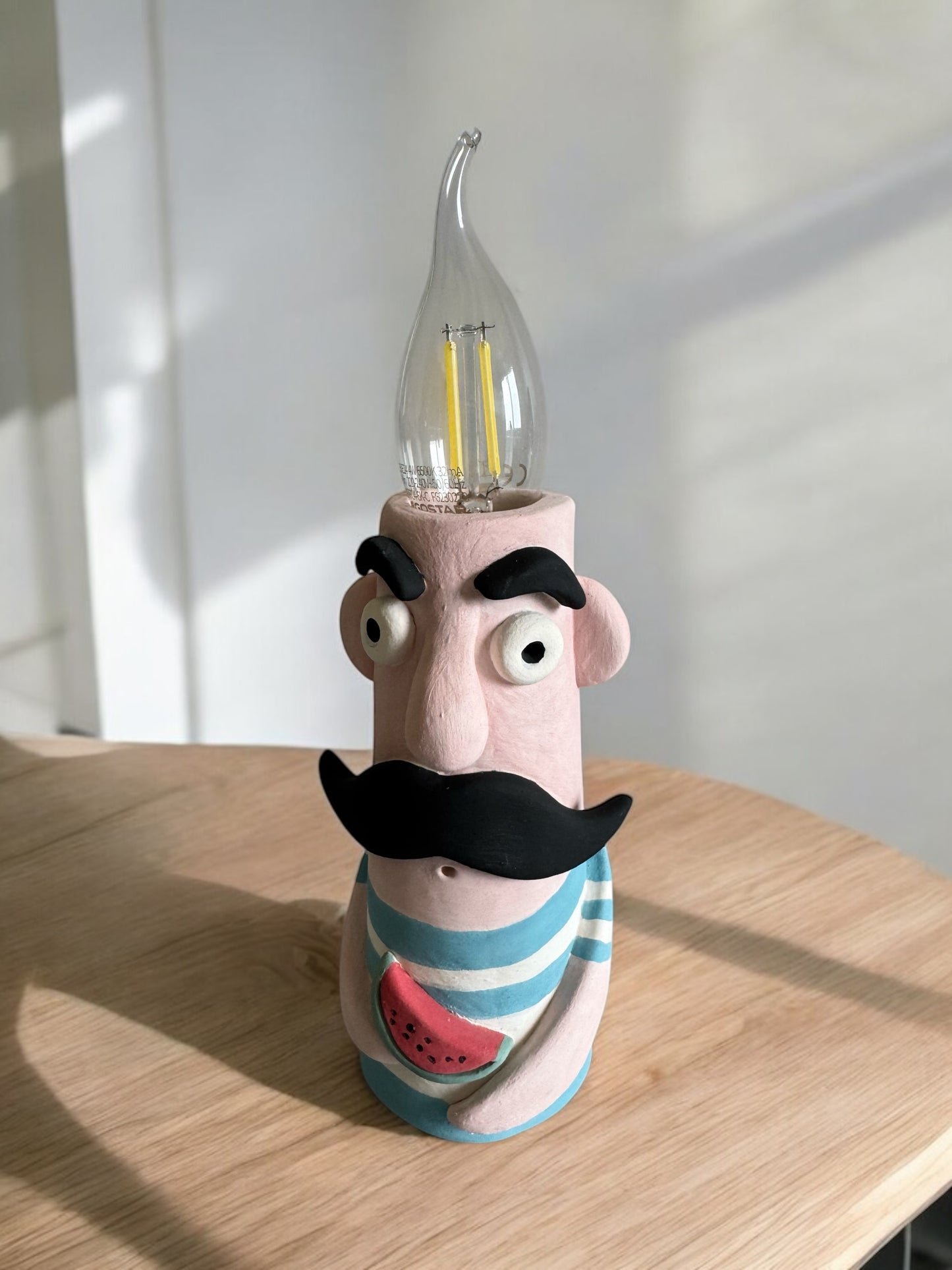 Ceramic Beach Dude Lamp