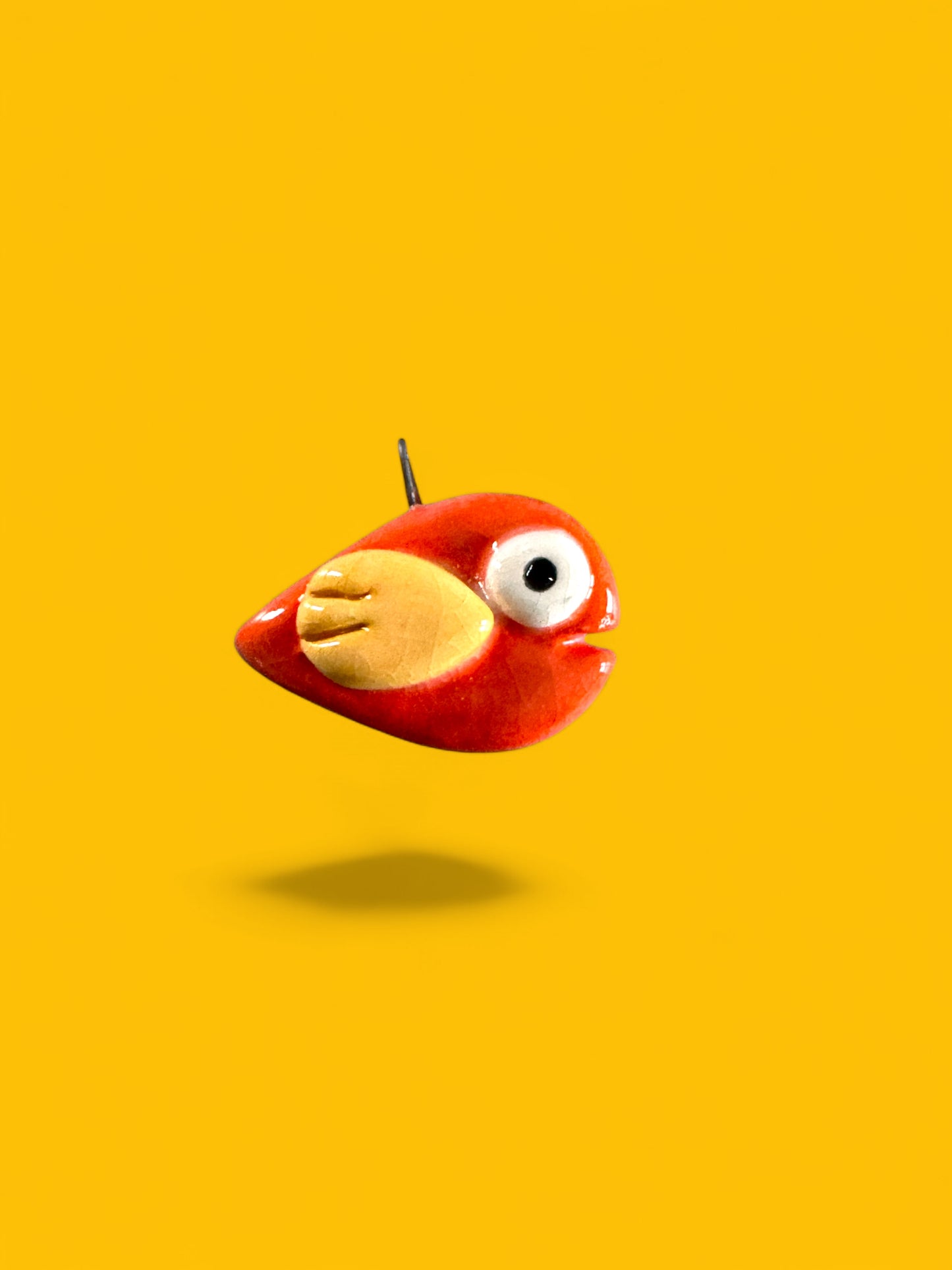 Ceramic Small Fish Pendant ( with necklace )