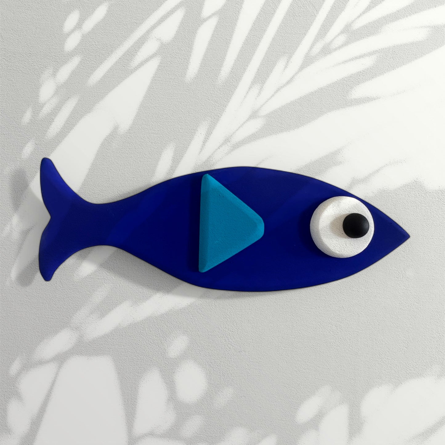 Cobalt Blue Fish Wall Decoration