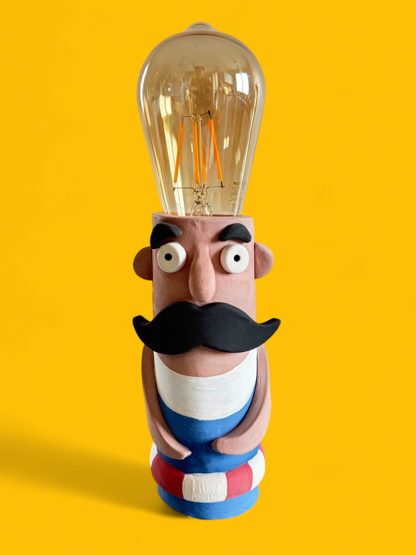 Ceramic Swimmer Lamp