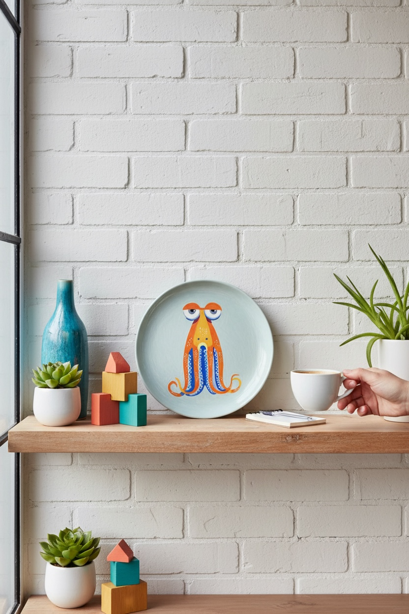 The Octopus Ceramic Plate