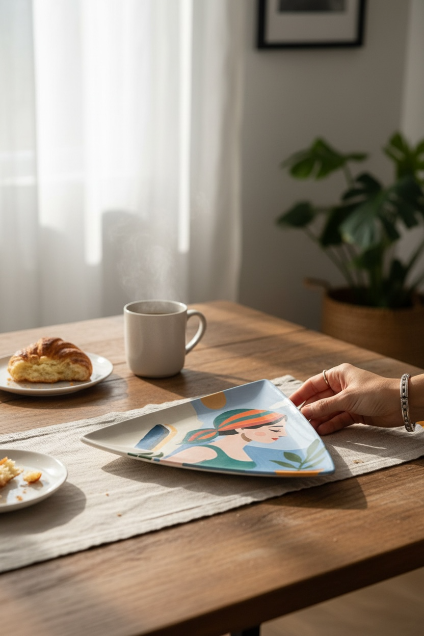 The Island Feeling Ceramic Plate