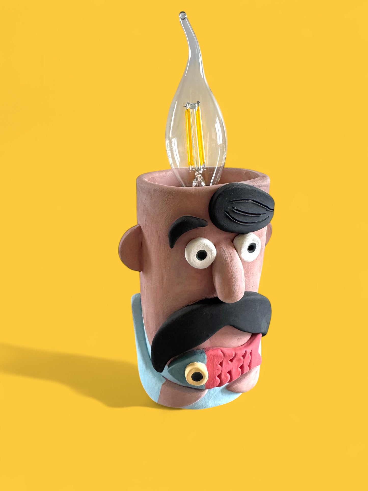 Ceramic Fisherman Lamp