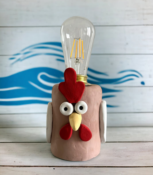 Lampada per galline in ceramica