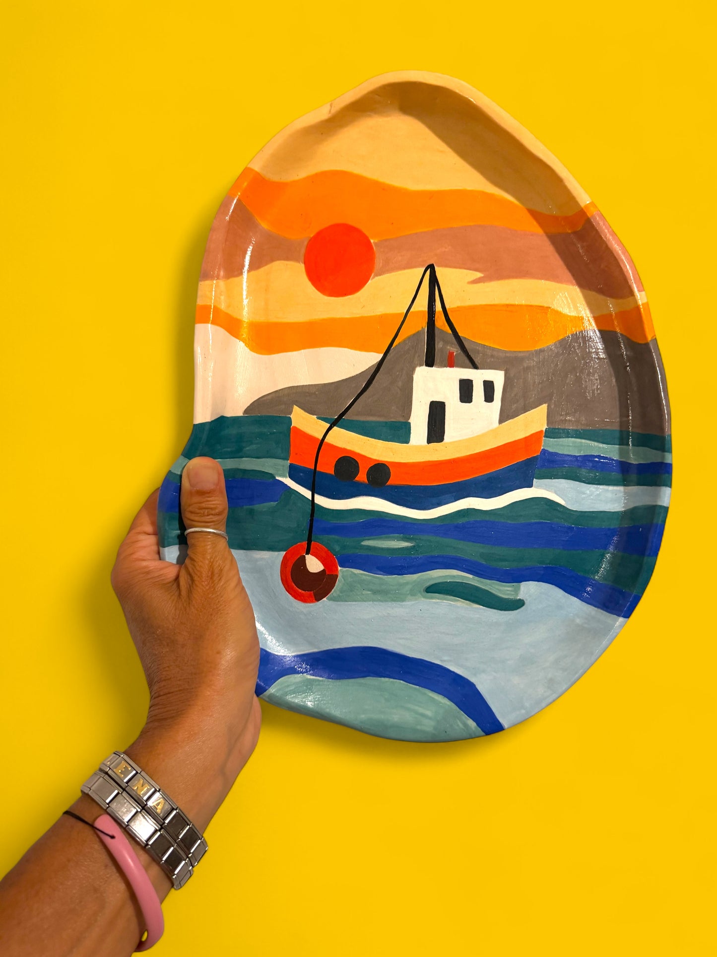 Sailing Boat Big Plate