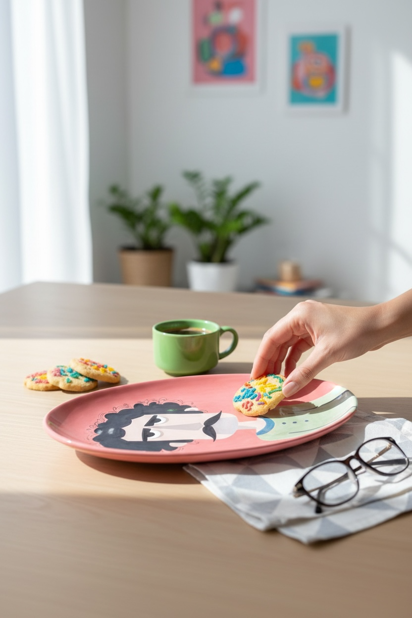 The Italian Guy Ceramic Oval Plate