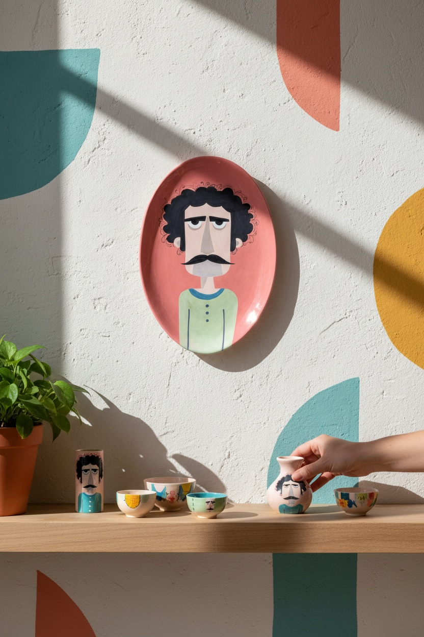 The Italian Guy Ceramic Oval Plate