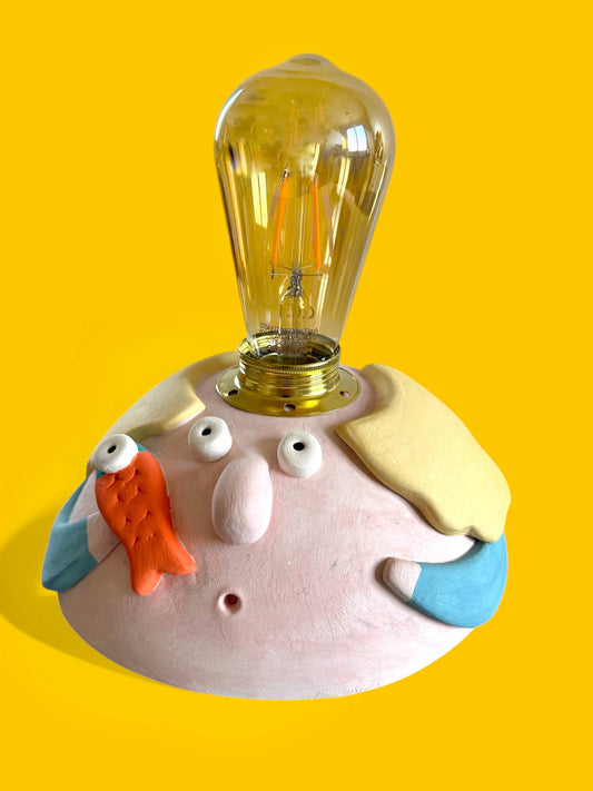 Lampada da tavolo rotonda - Figlia del pescatore