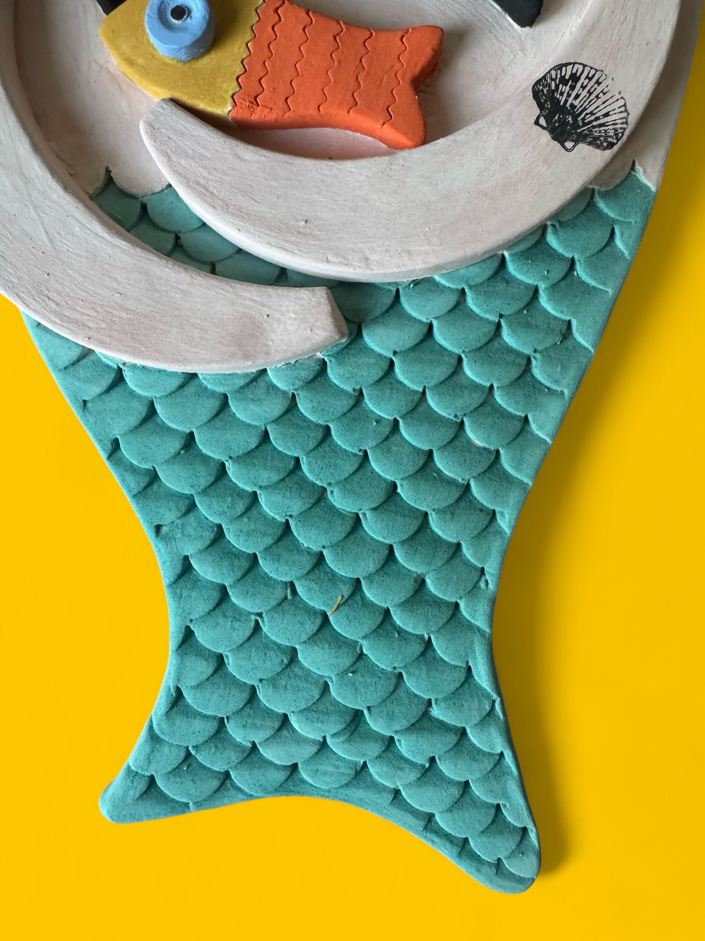 Ceramic Merman Wall Decor
