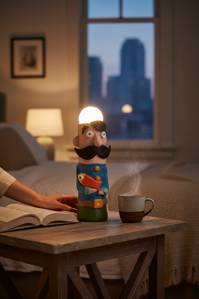 The Fishkeeper Ceramic Lamp