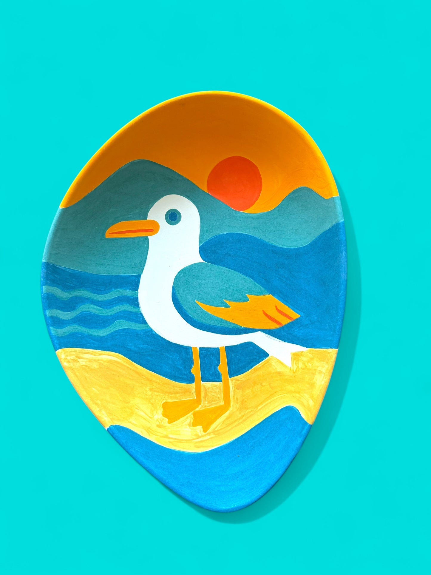 Seagull big plate