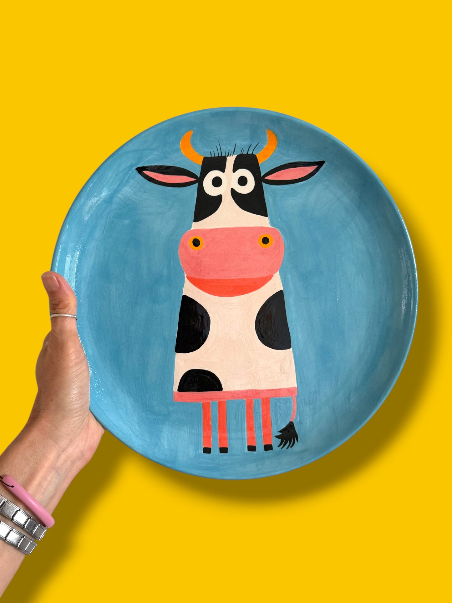 The Cow Ceramic Plate