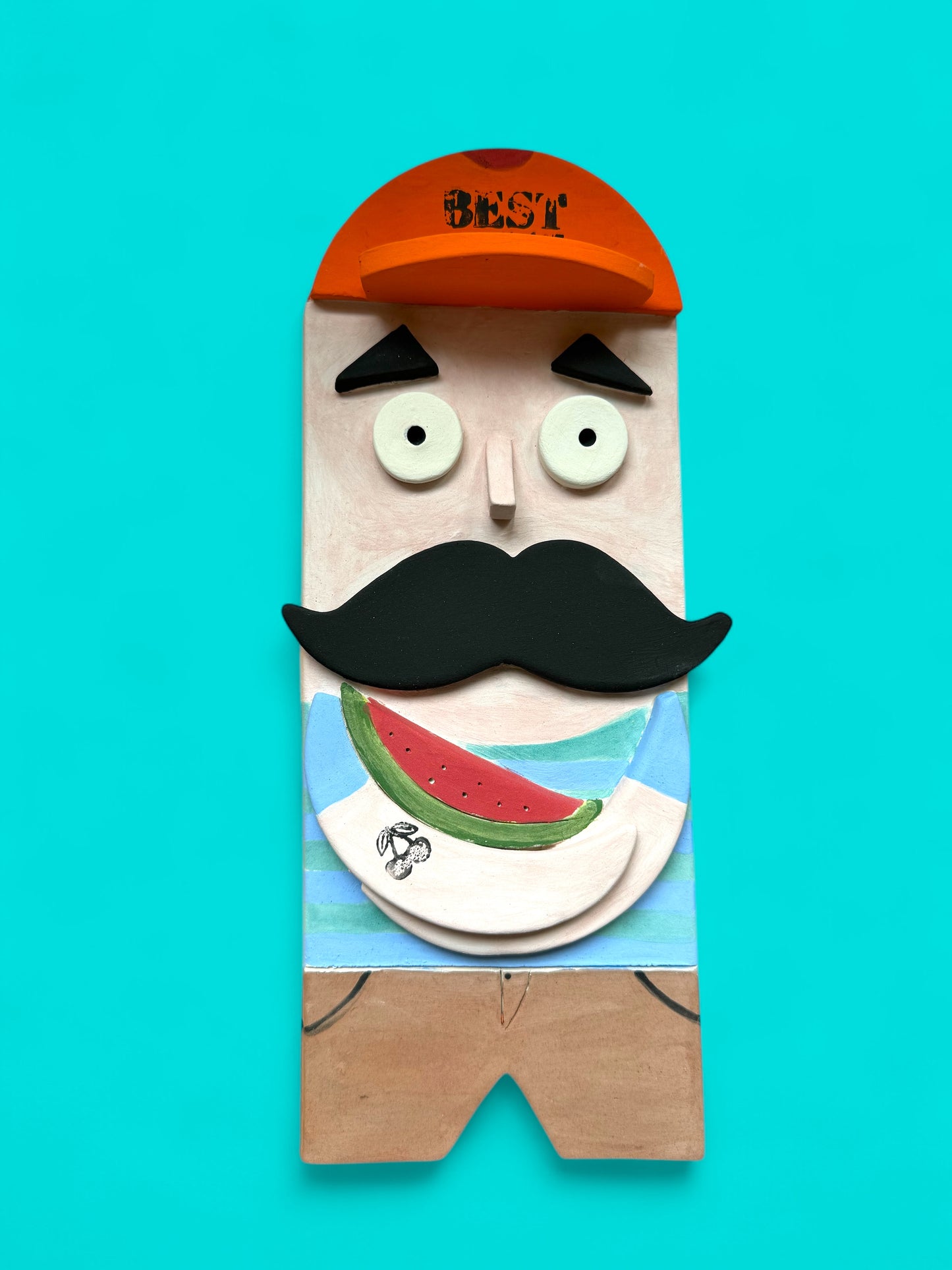 Decorazione da parete in ceramica Summer Guy