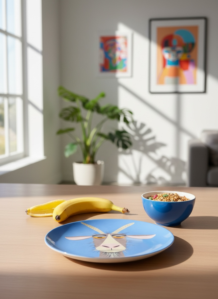 The Goat Ceramic Plate