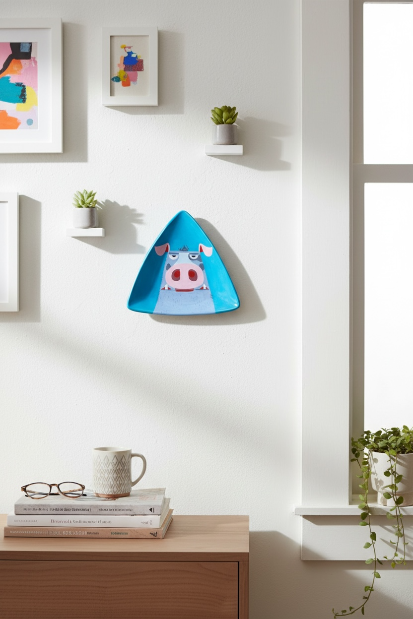 The Piggy  Ceramic Plate
