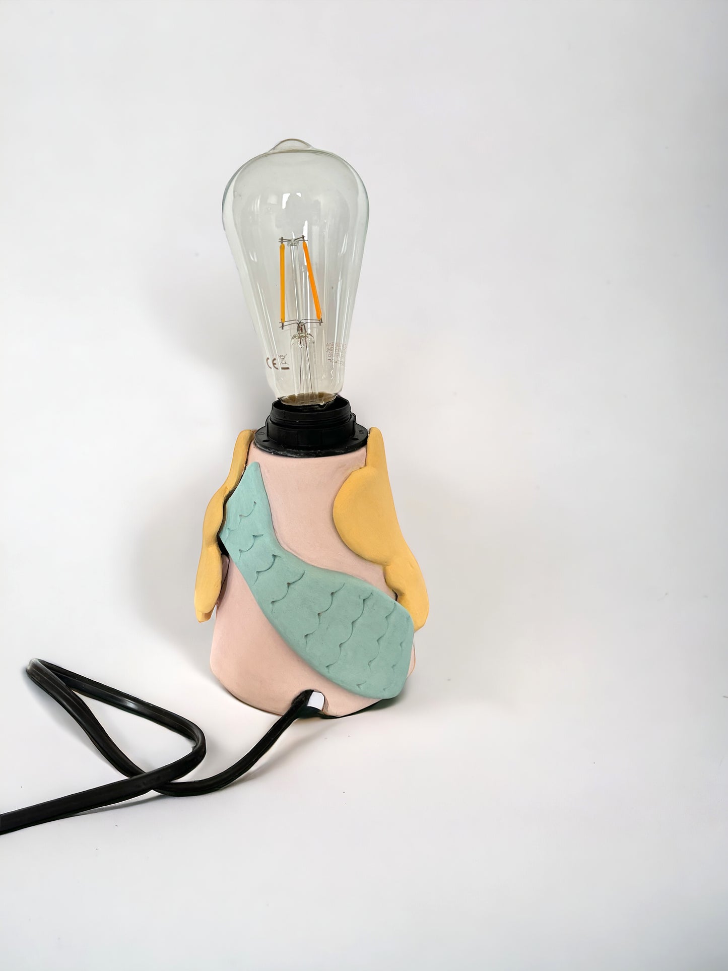 Lampada sirena in ceramica