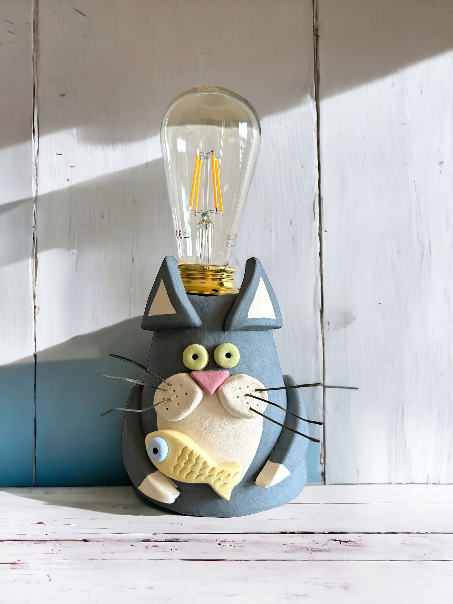 Lampada per gatti in ceramica