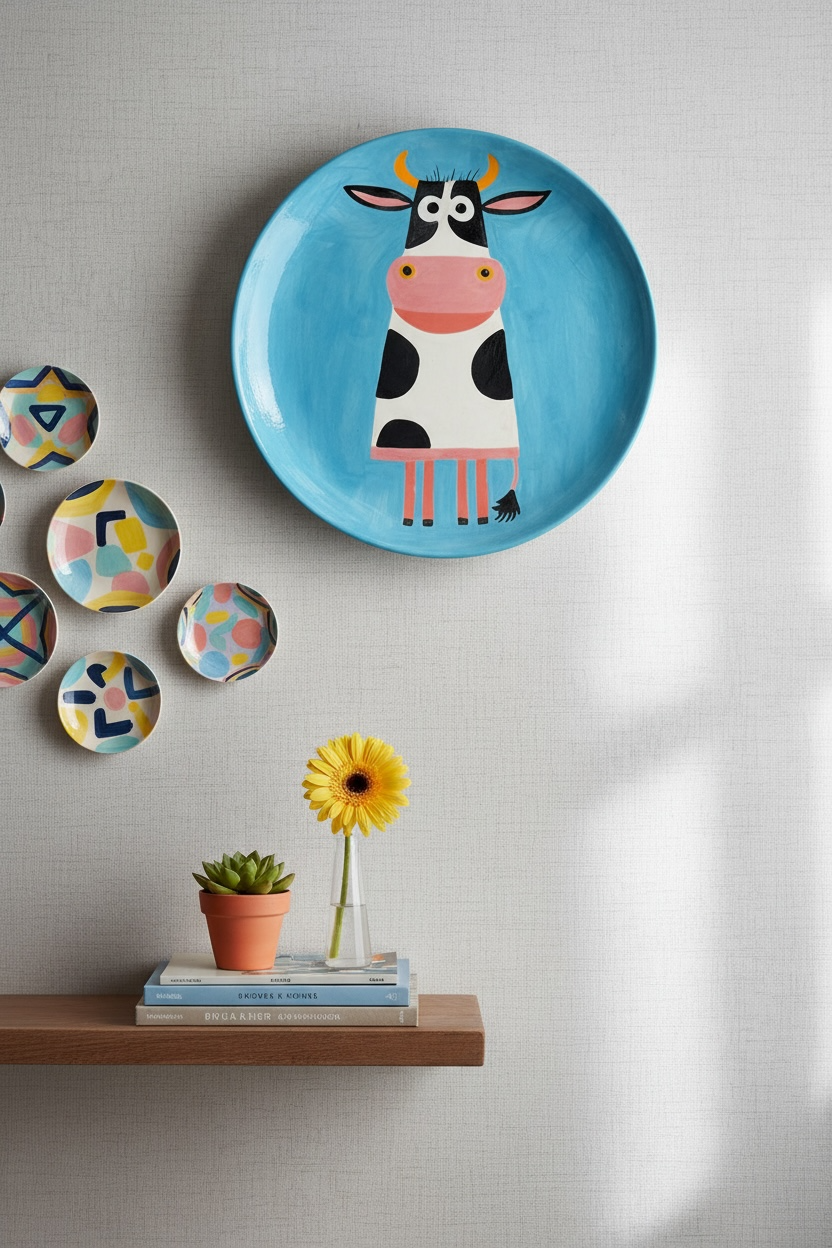 The Cow Ceramic Plate