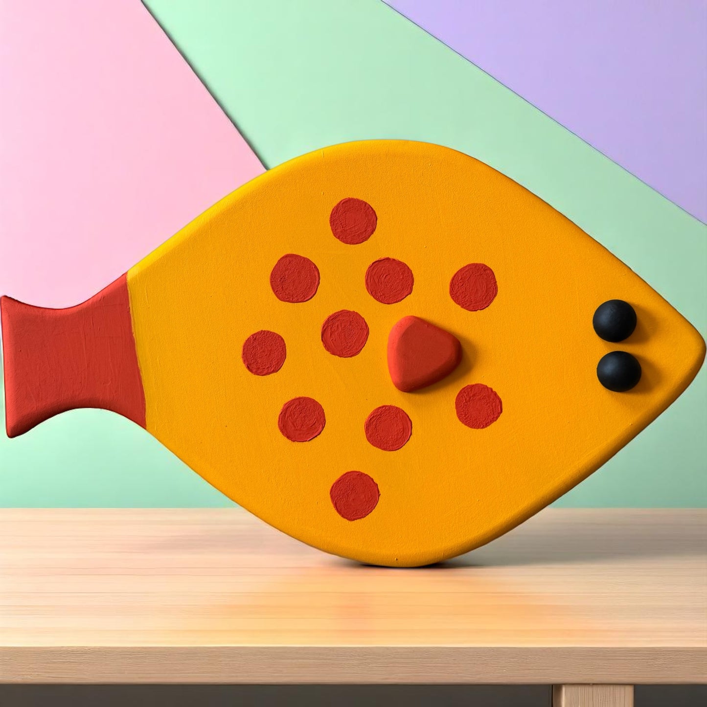 Big Colorful Sole Fish Wall Decoration