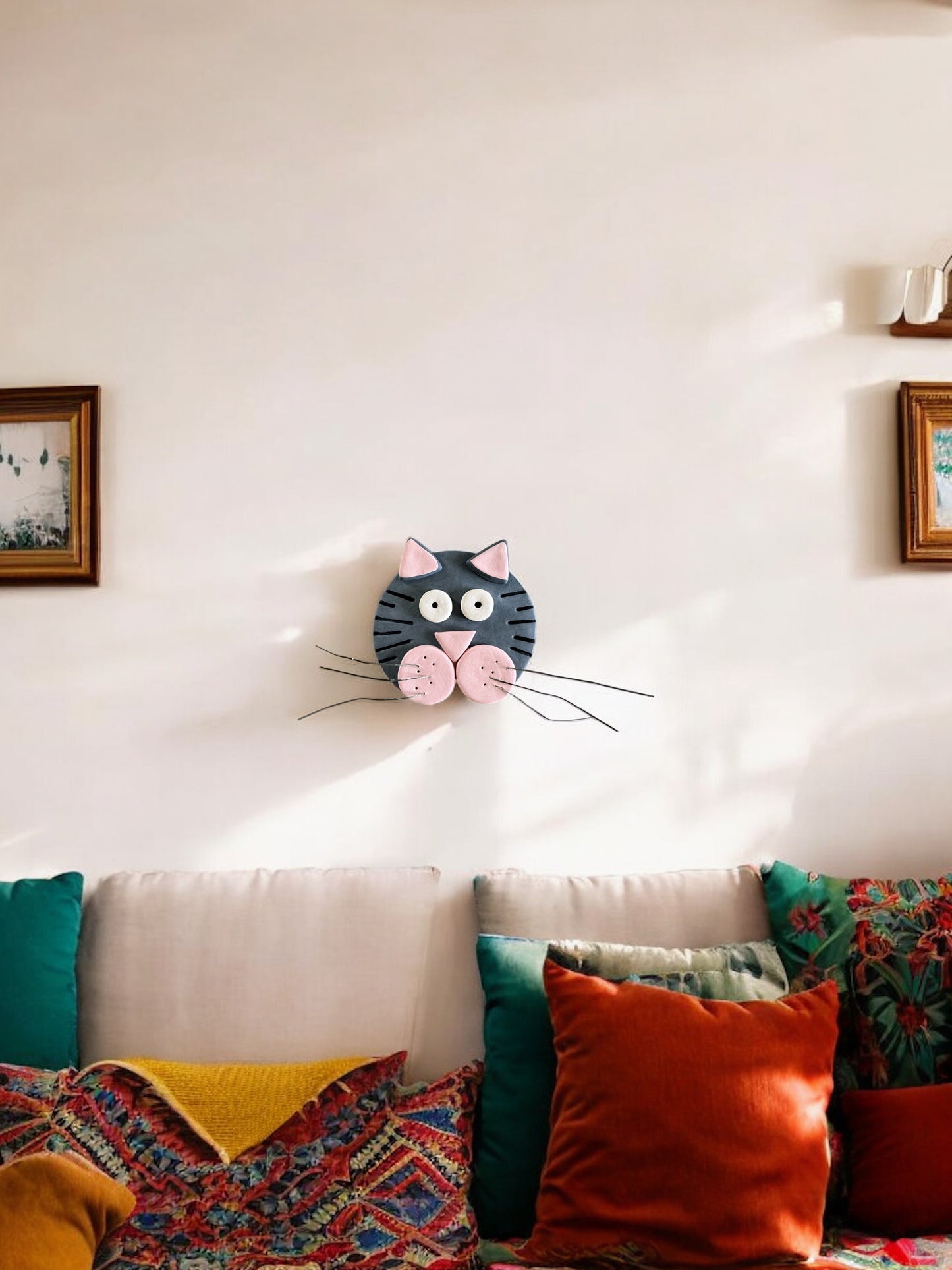 The Whiskered Wall Cat