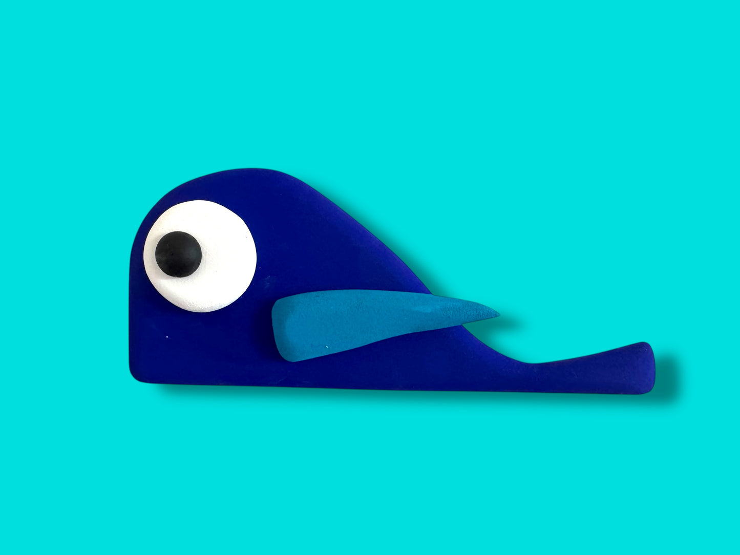 Tiny Cobalt Blue Fish Wall Decoration