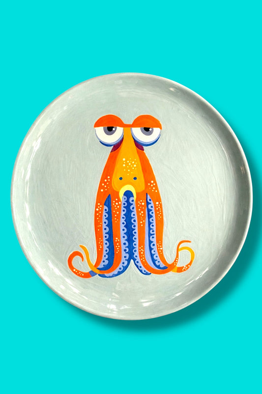 Il piatto in ceramica Octopus