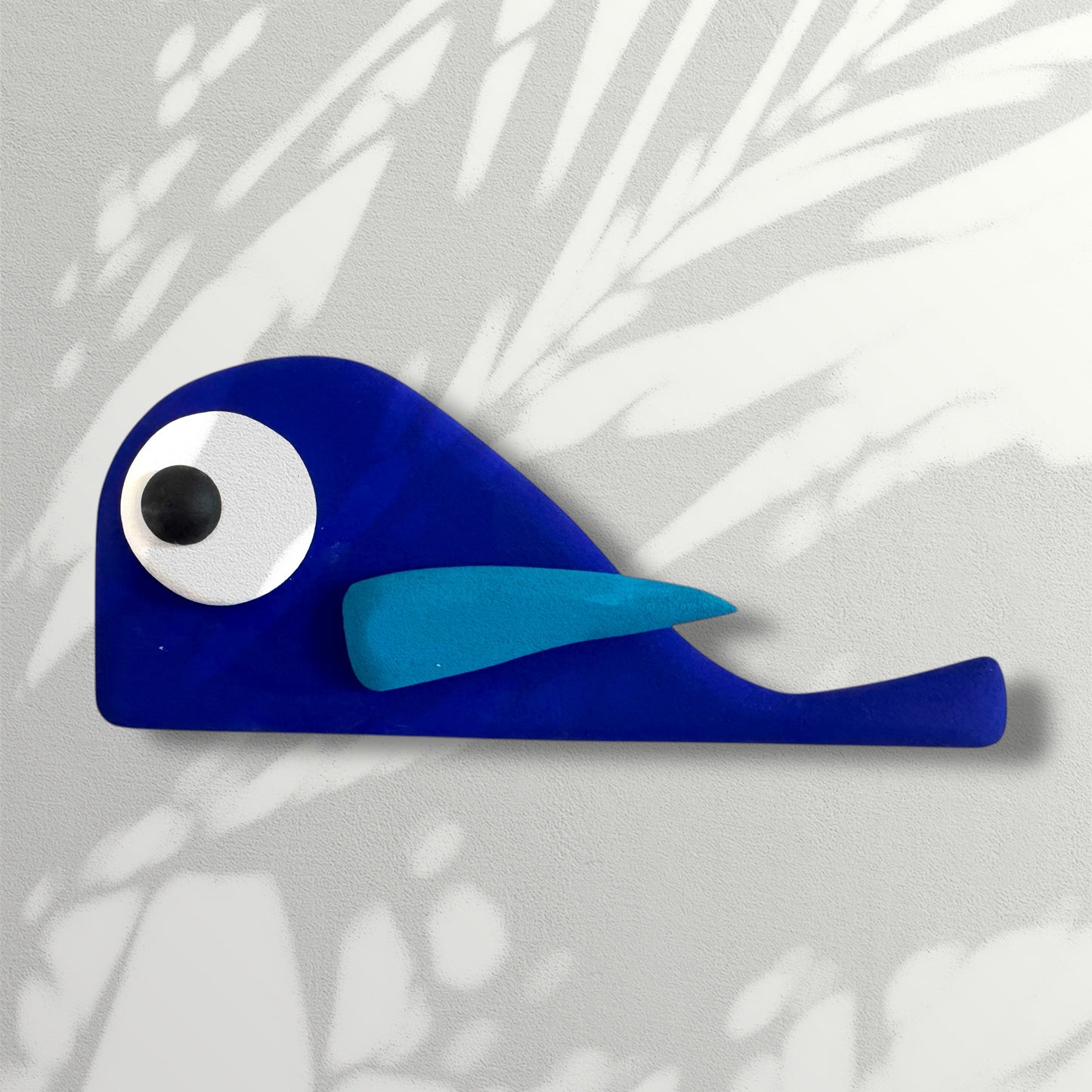 Tiny Cobalt Blue Fish Wall Decoration