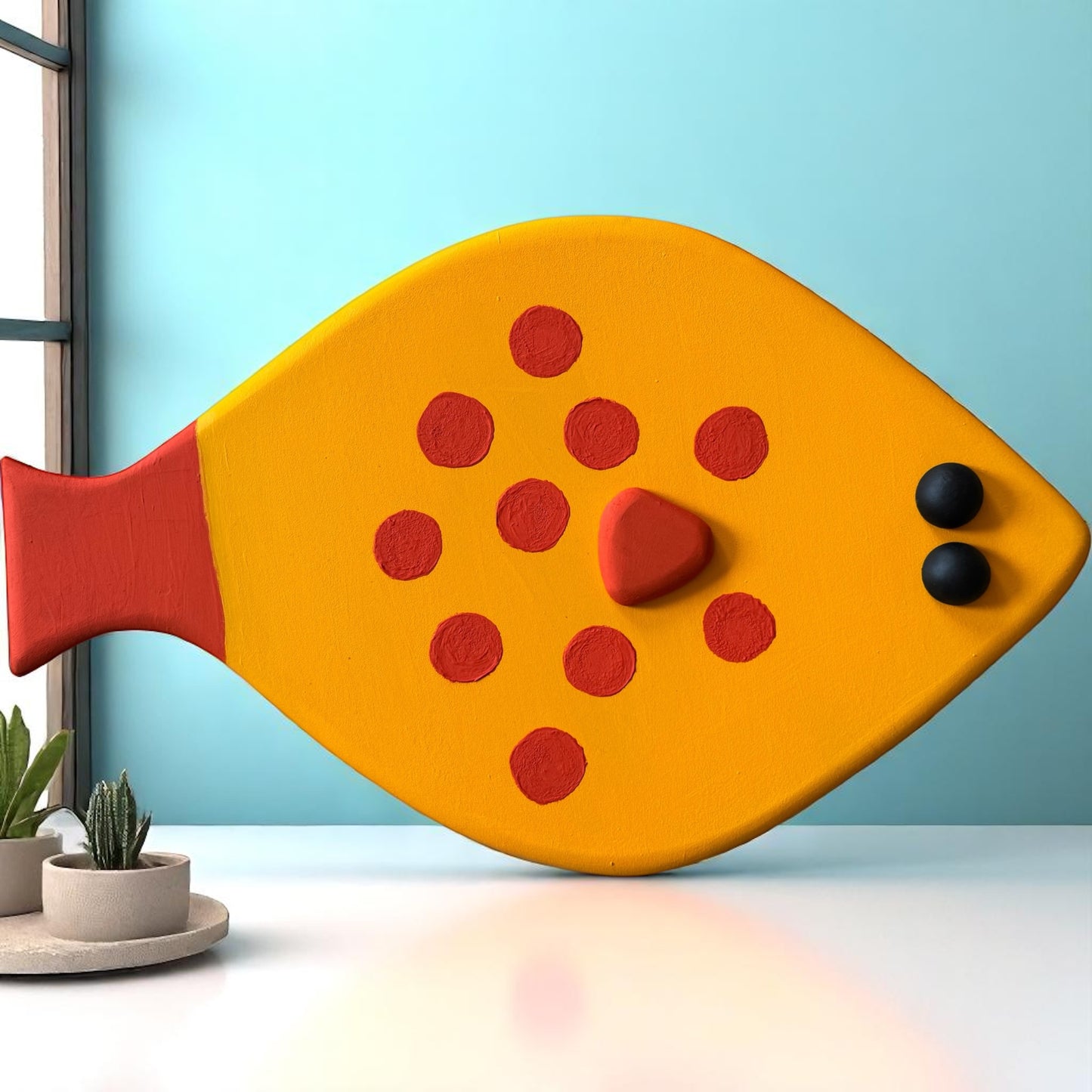 Big Colorful Sole Fish Wall Decoration