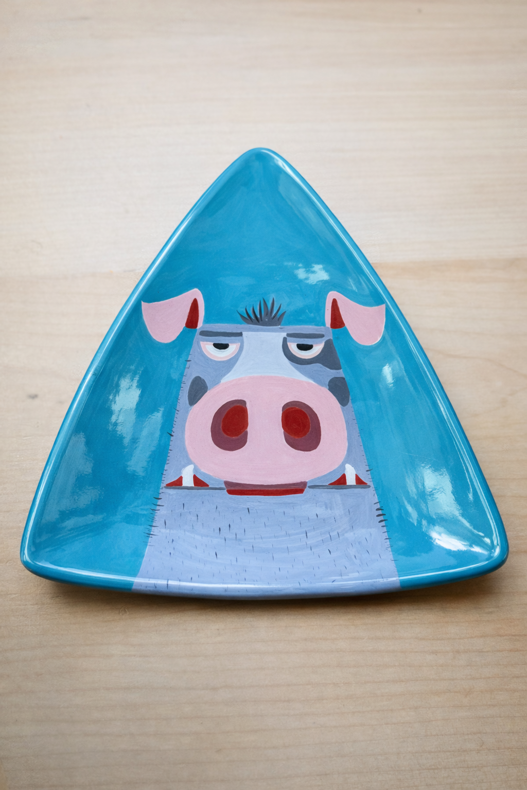 The Piggy  Ceramic Plate