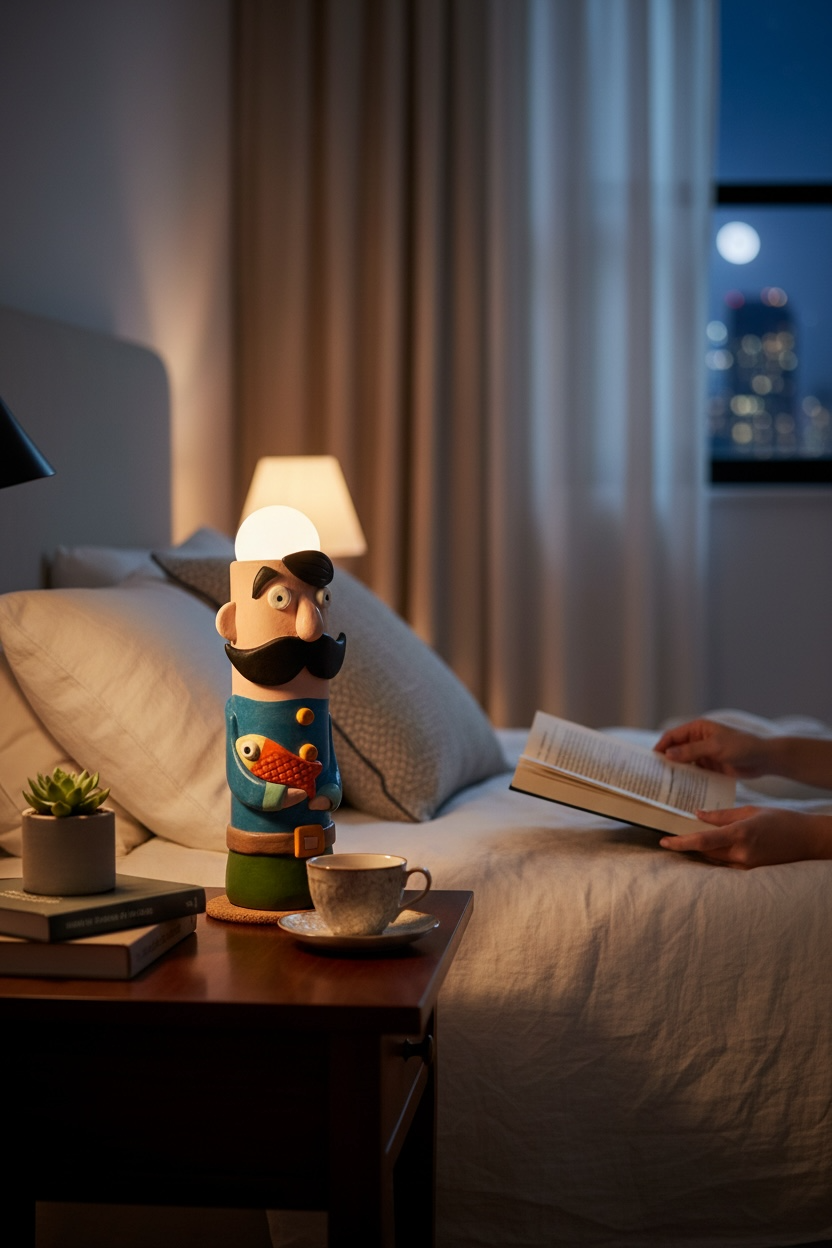 The Fishkeeper Ceramic Lamp