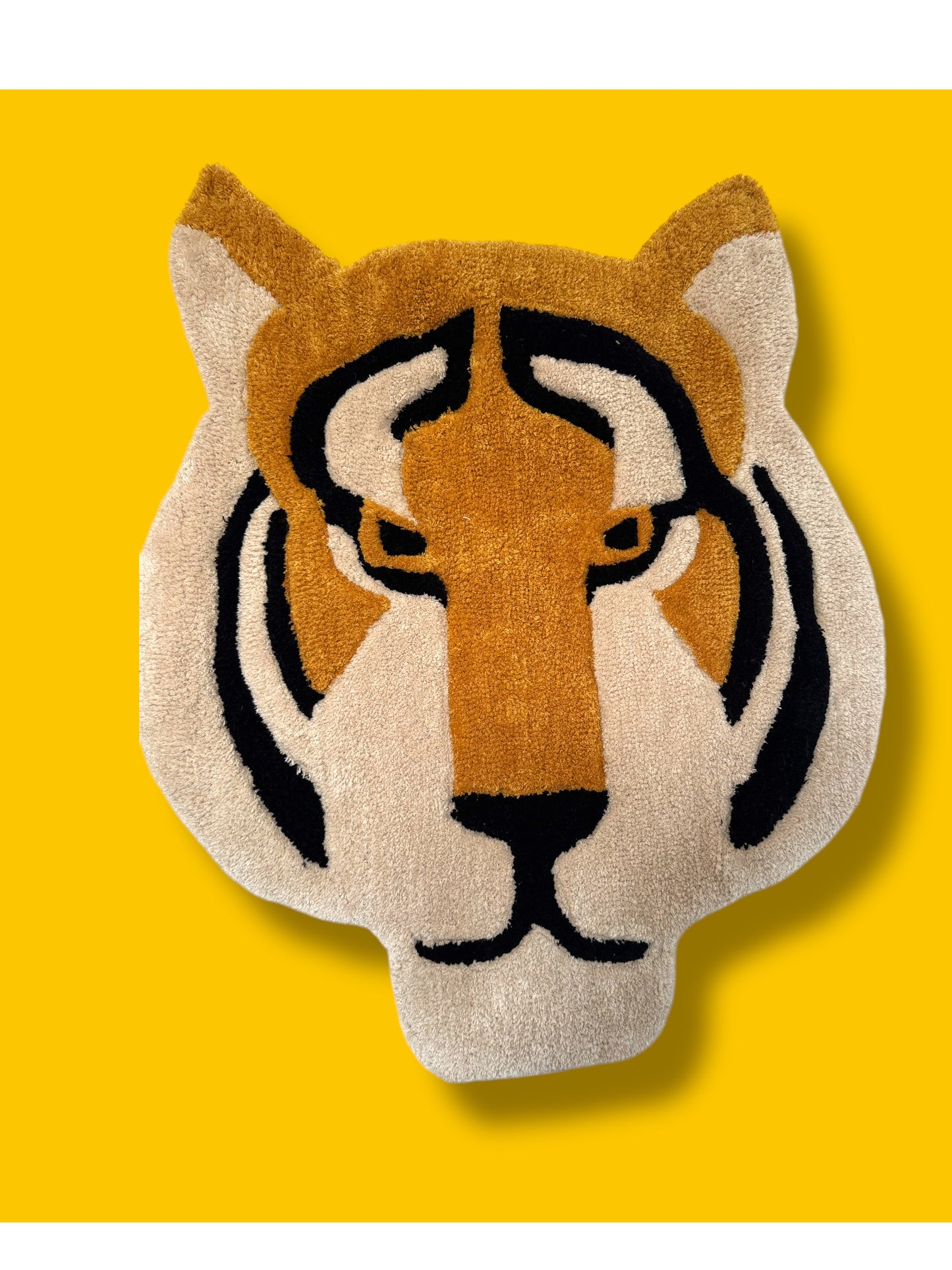 Testa di tigre trapuntata – Arazzo da parete o tappeto da pavimento