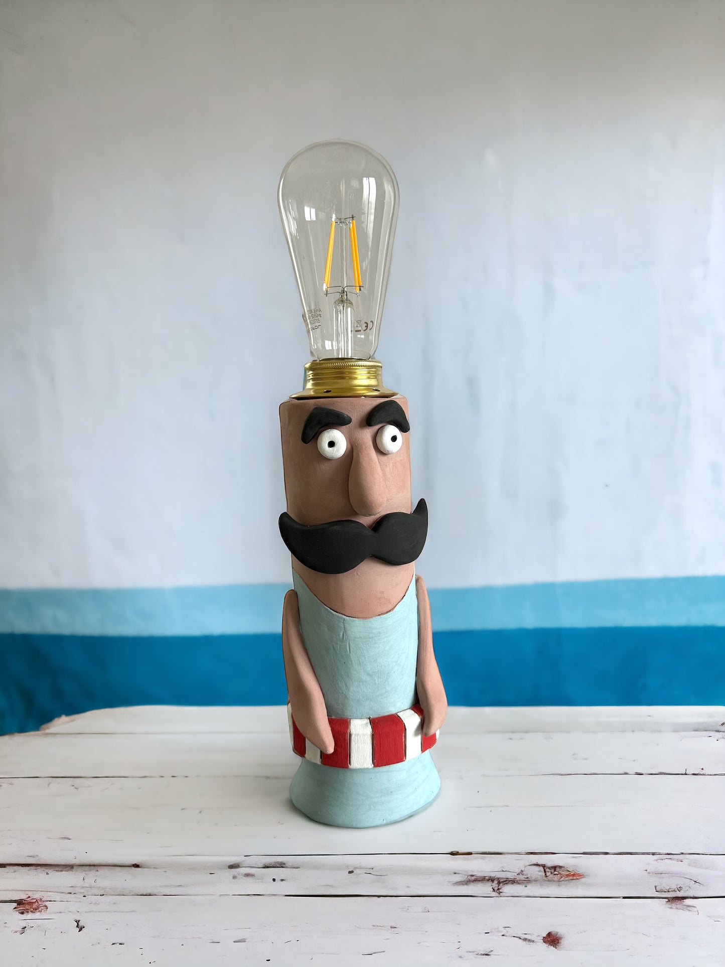 Lampada nuotatore in ceramica