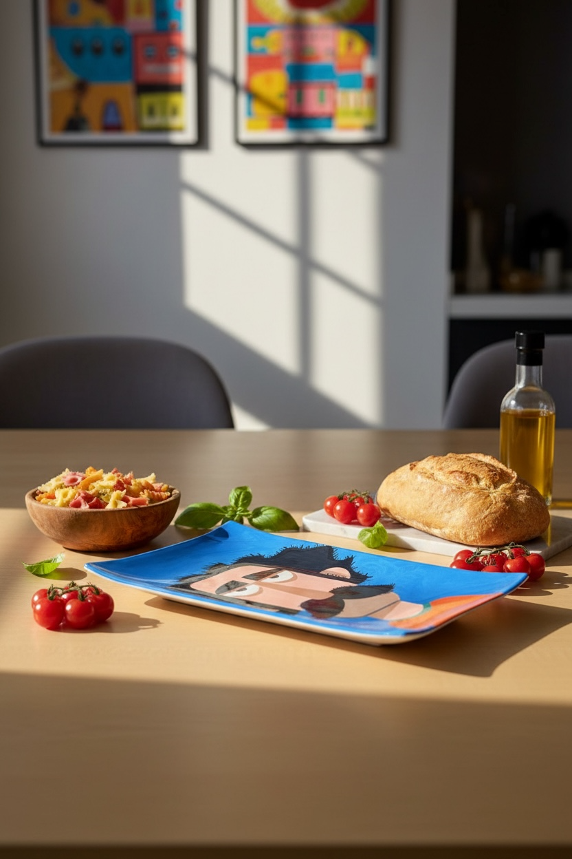 The Moustached Guy Rectangular Plate