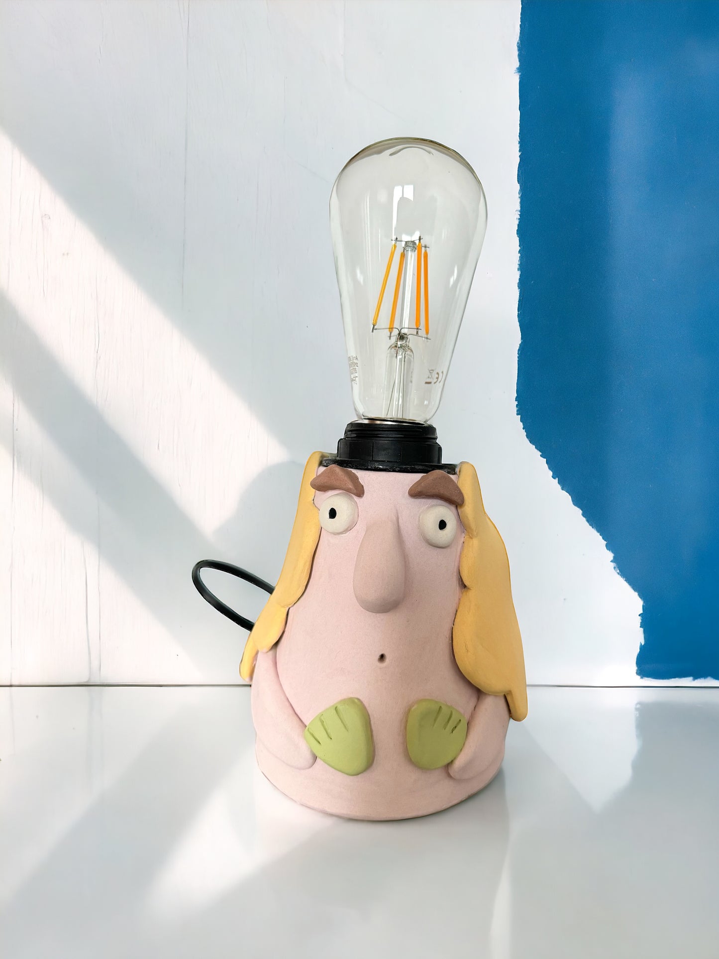 Lampada sirena in ceramica