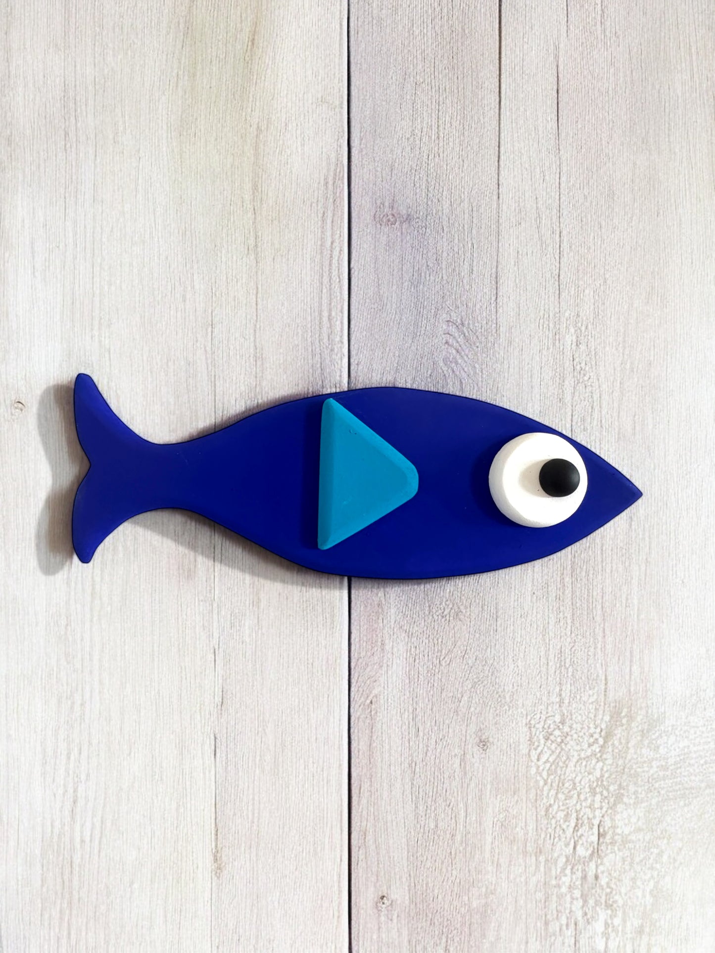 Cobalt Blue Fish Wall Decoration