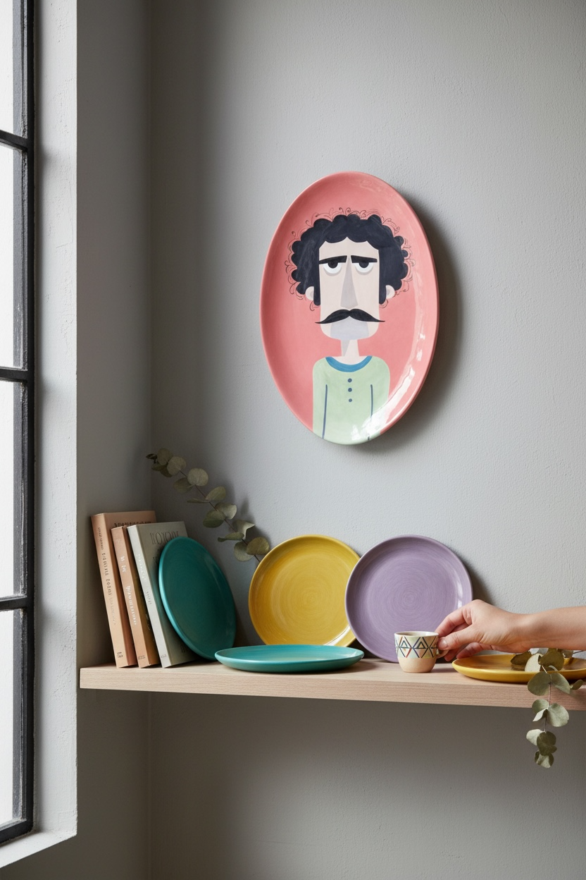 The Italian Guy Ceramic Oval Plate