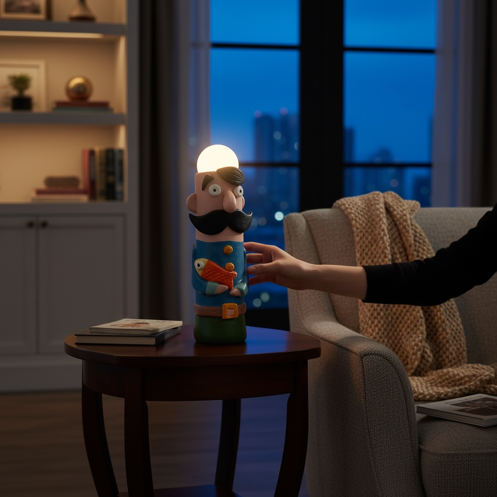 The Fishkeeper Ceramic Lamp