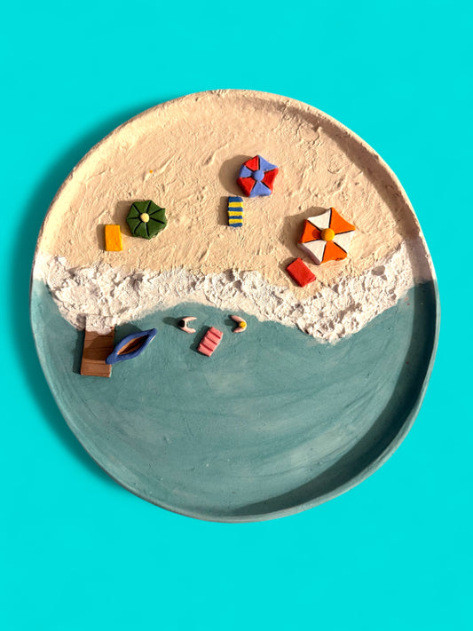 Beach life plate