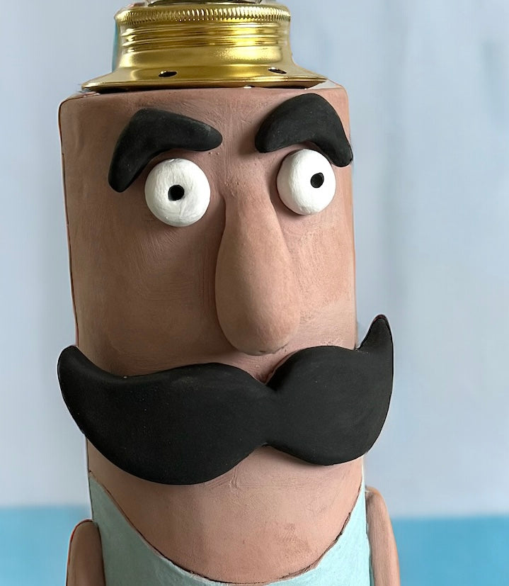 Lampada nuotatore in ceramica