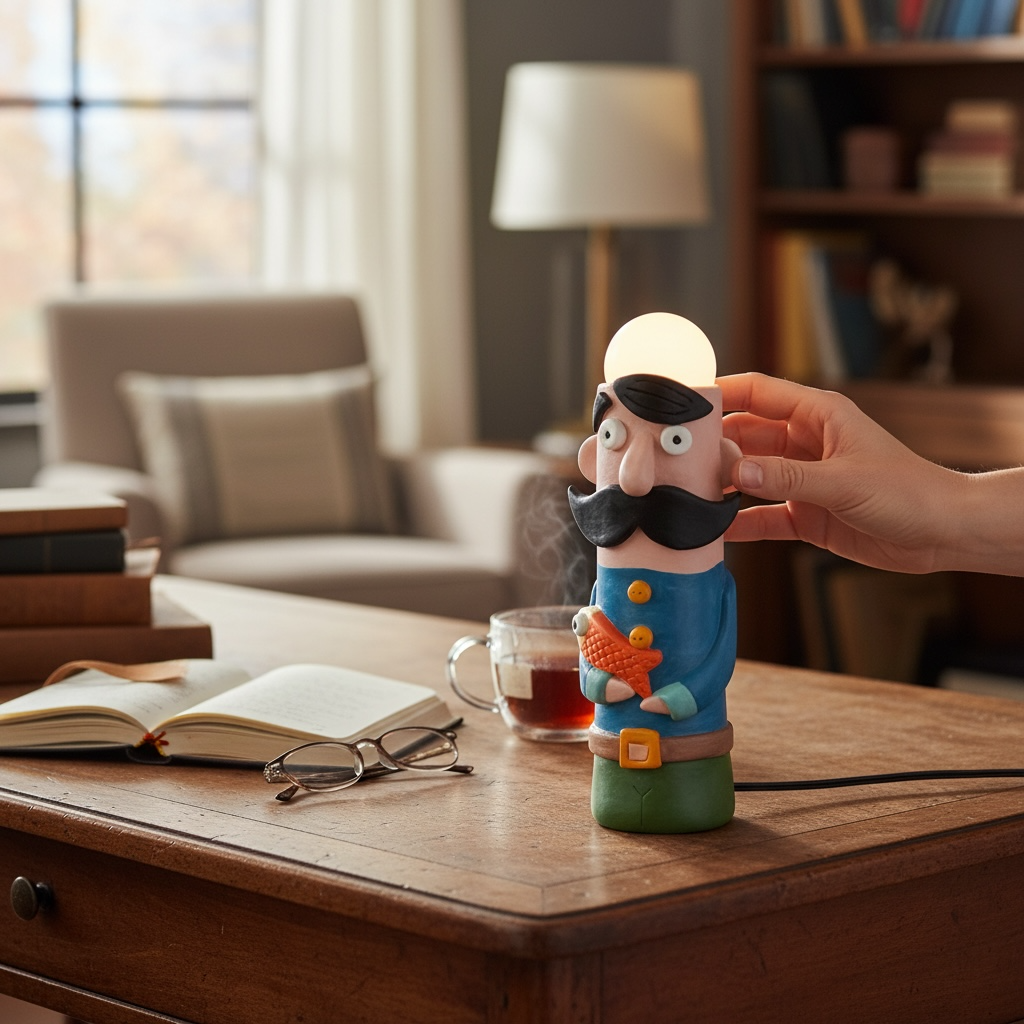 The Fishkeeper Ceramic Lamp