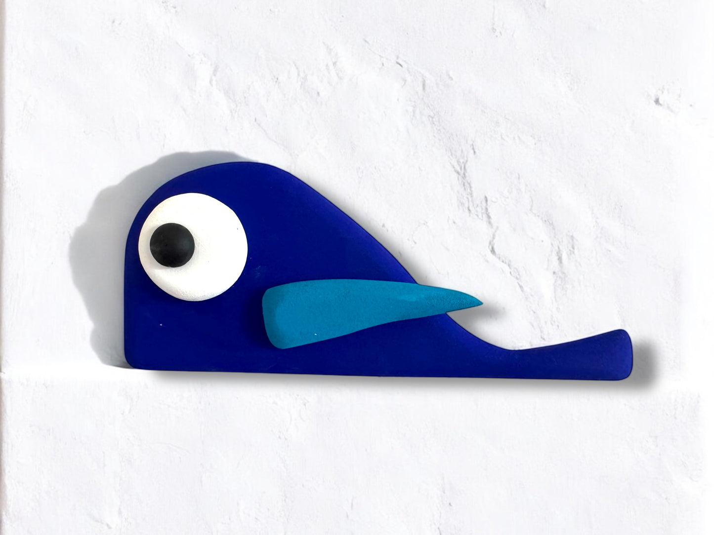 Tiny Cobalt Blue Fish Wall Decoration