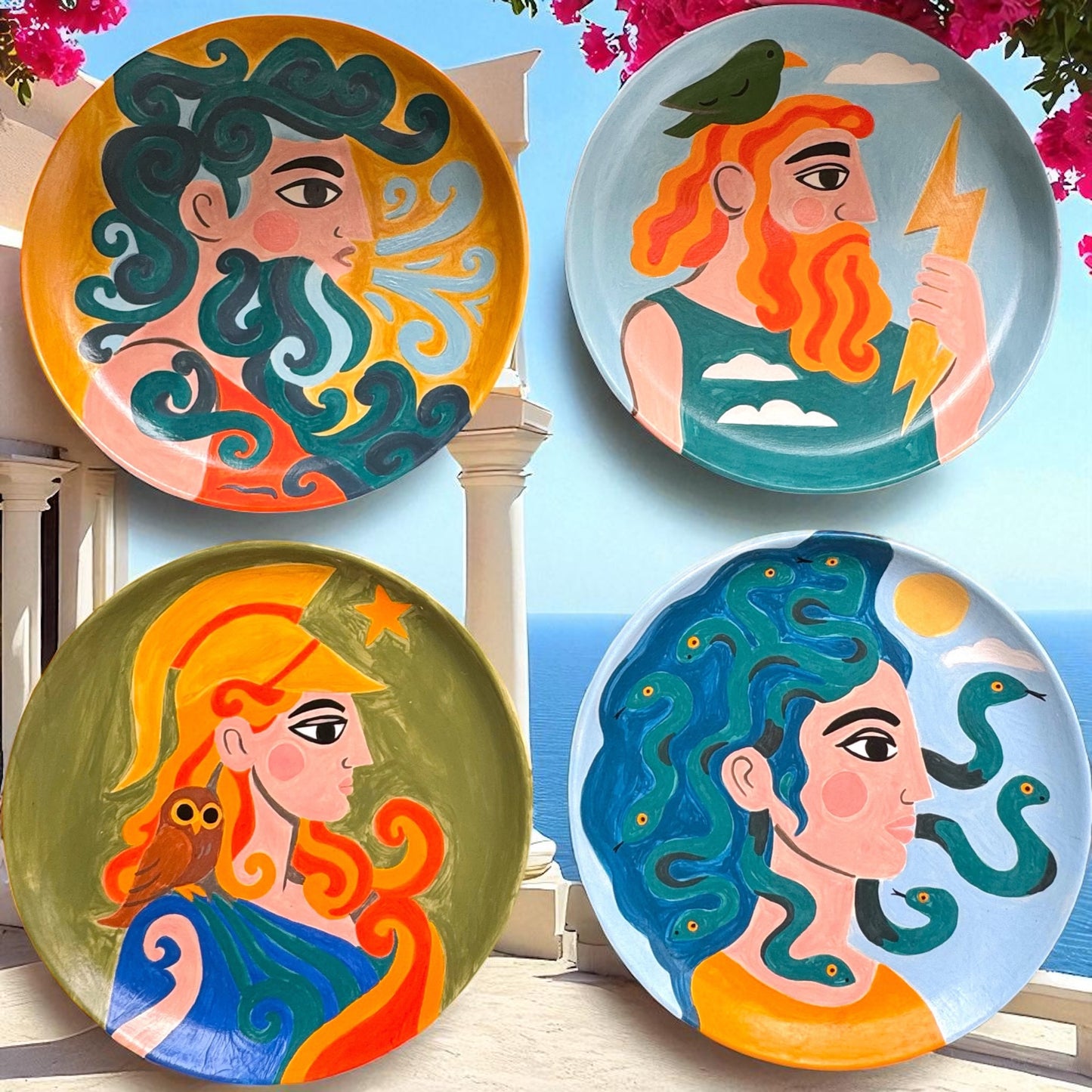 The Olympos Collection Round Plates