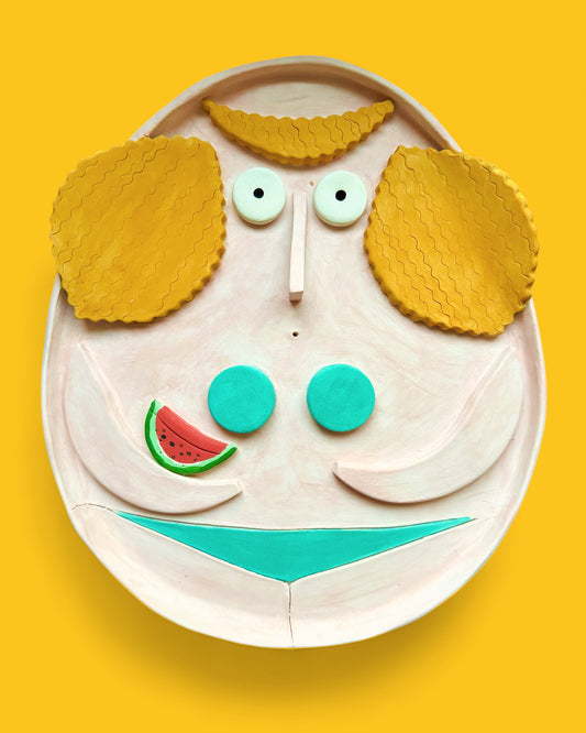 Beach Girl plate