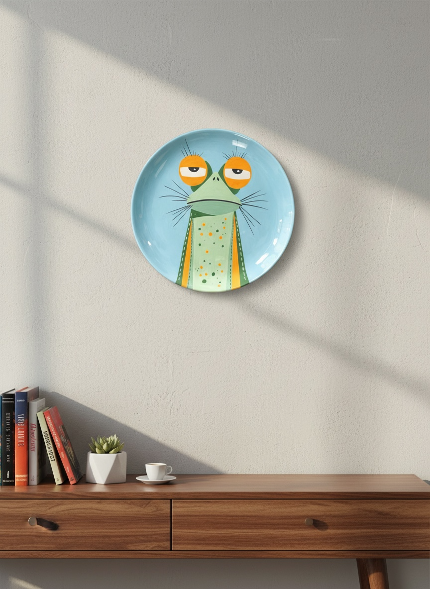 The Frog  Ceramic Plate
