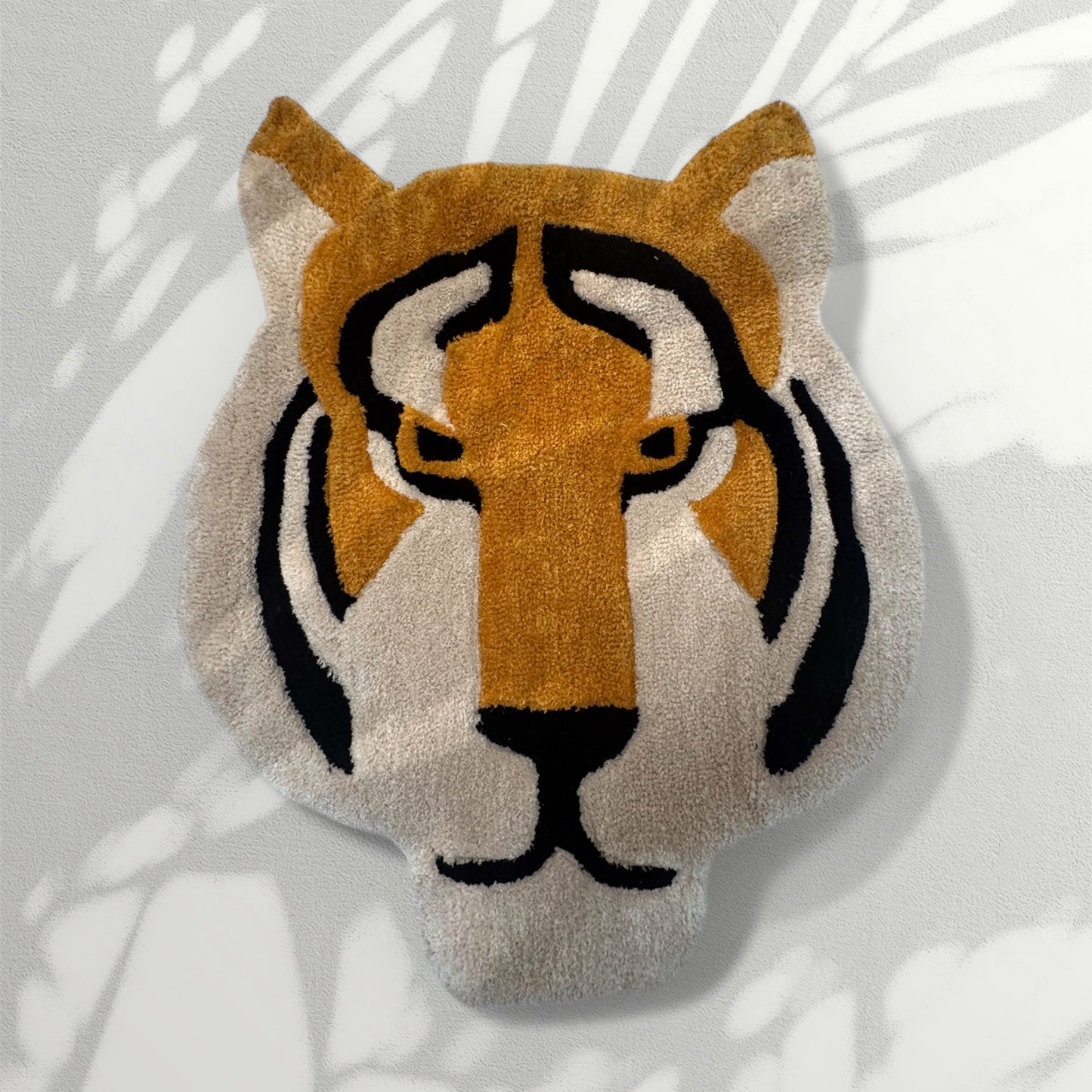 Testa di tigre trapuntata – Arazzo da parete o tappeto da pavimento