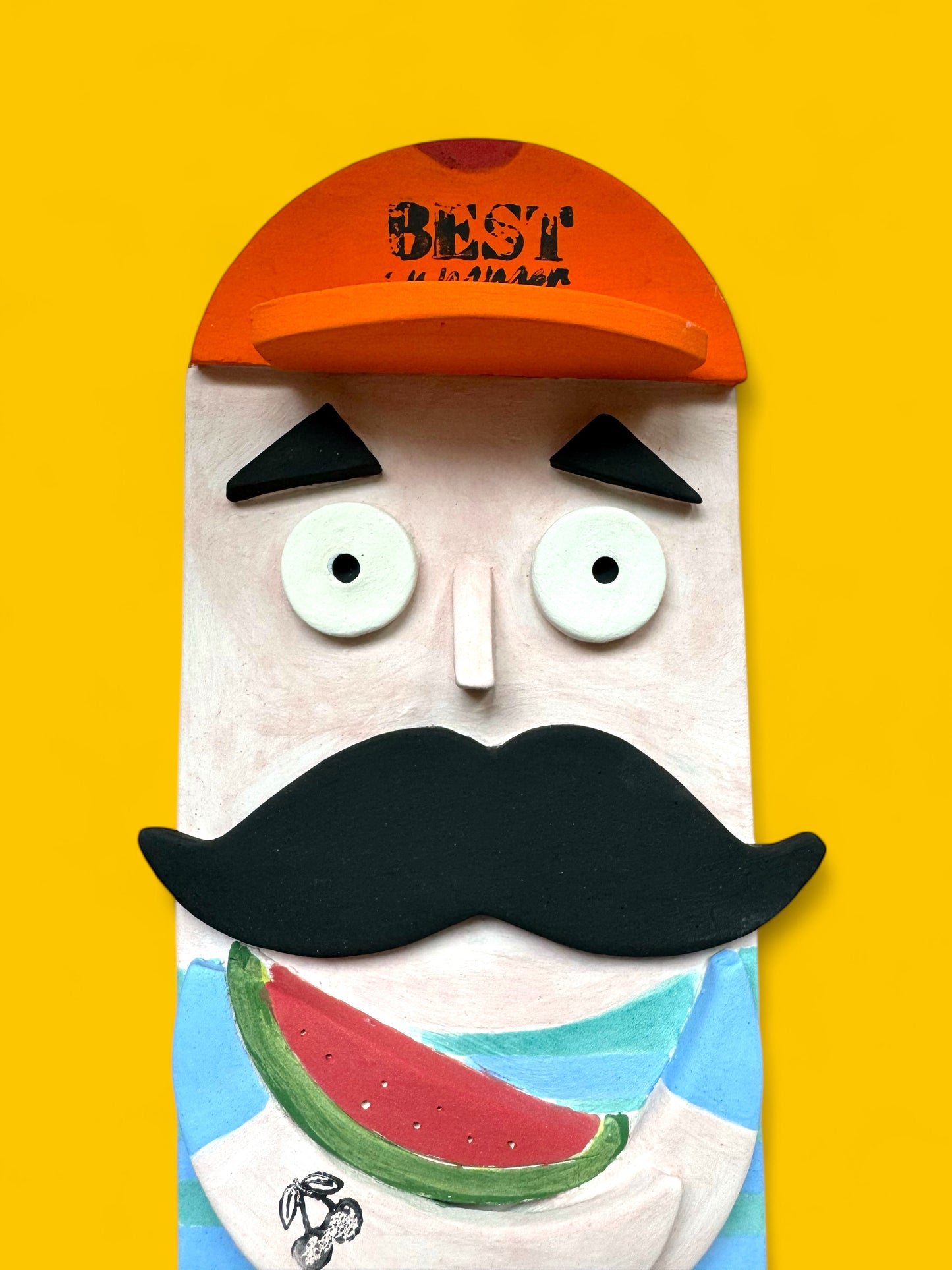 Decorazione da parete in ceramica Summer Guy