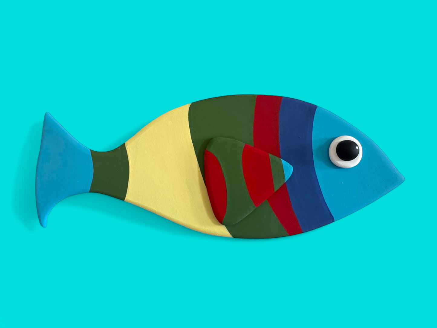 Big Colorful Fish Wall Decoration