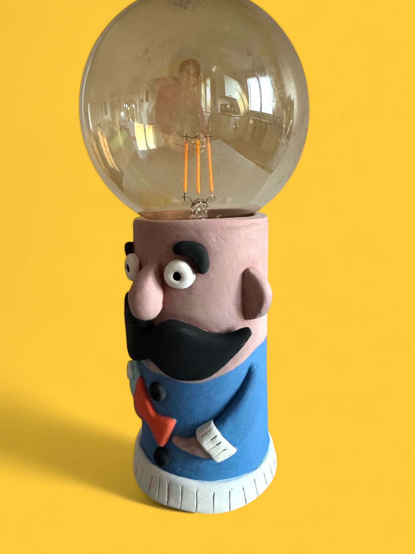 Lampada da pescatore in ceramica