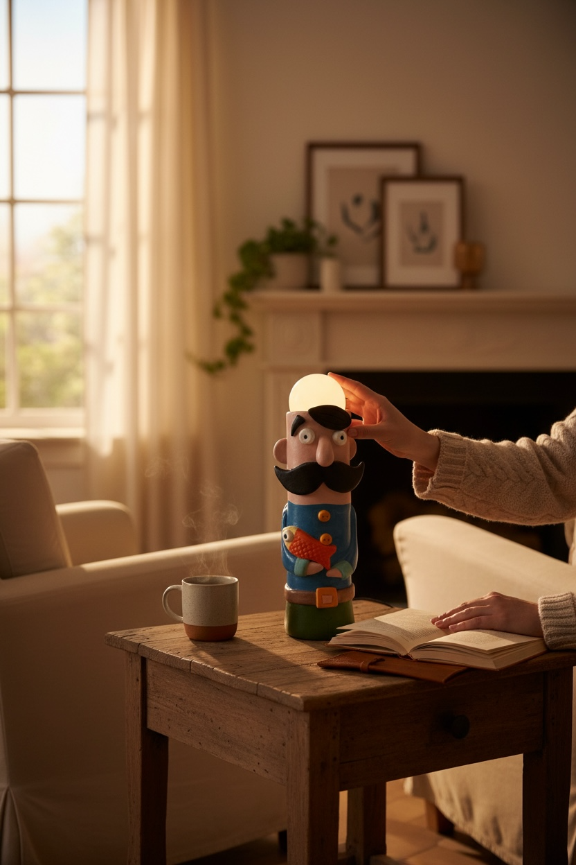 The Fishkeeper Ceramic Lamp